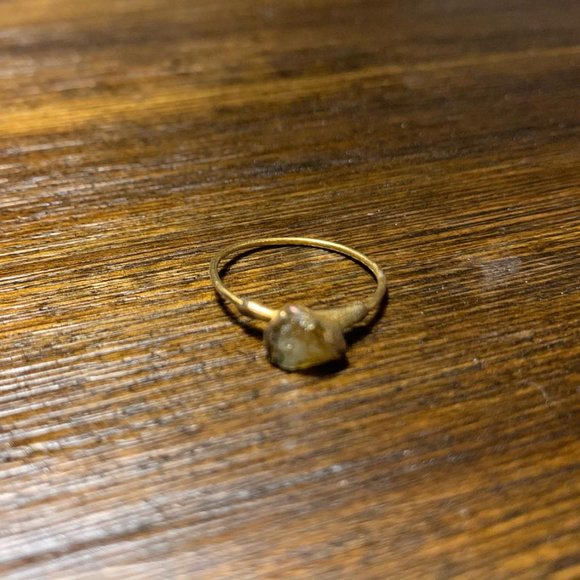 Gold Wire Wrapped Citrine Ring - Picture 2 of 2